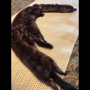 1946’s 4 Vintage fur pelts.  Mink or Sable? Species unknown for sure.